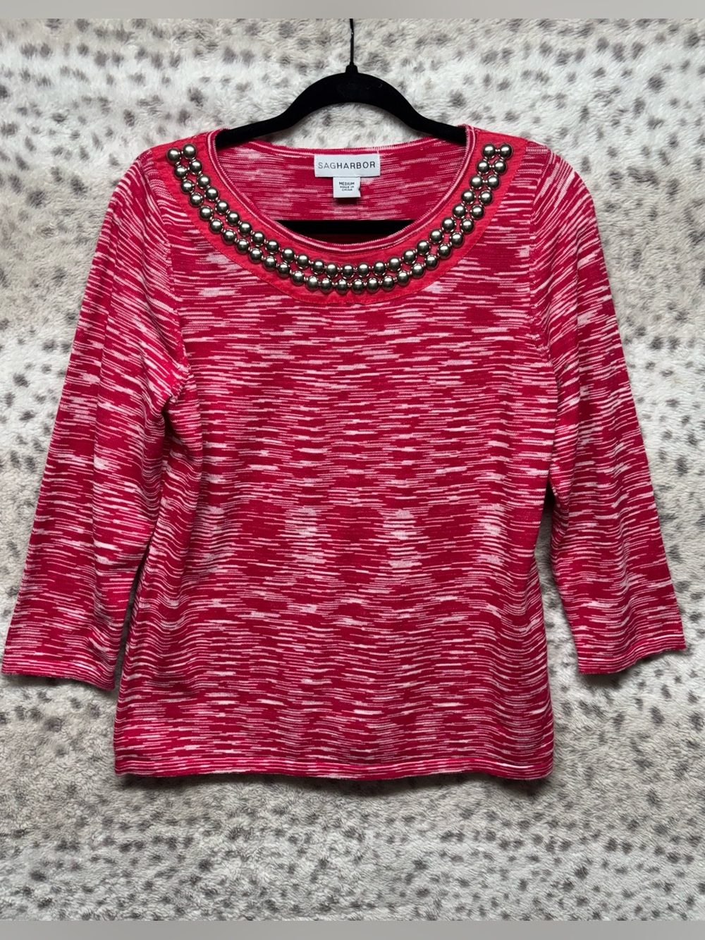 Y2K SAG HARBOR COTTON 3/4 SLEEVE